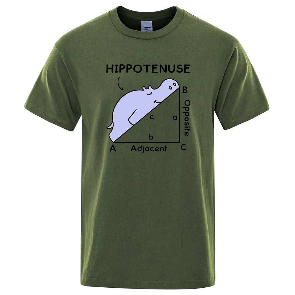 Hippotenuse Opposite Adjacent Funny Printed Men Women T Sh