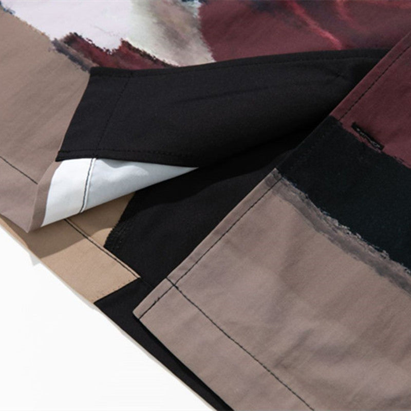 Men & Women Trendy Retro Desert Landscape Printing Short Sleeve