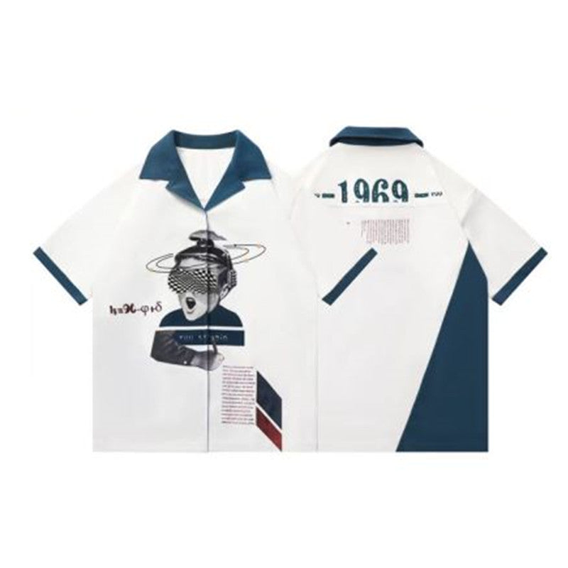 Men & Women Trendy Retro Hip Hop Street Kids Printed Short Sleeve