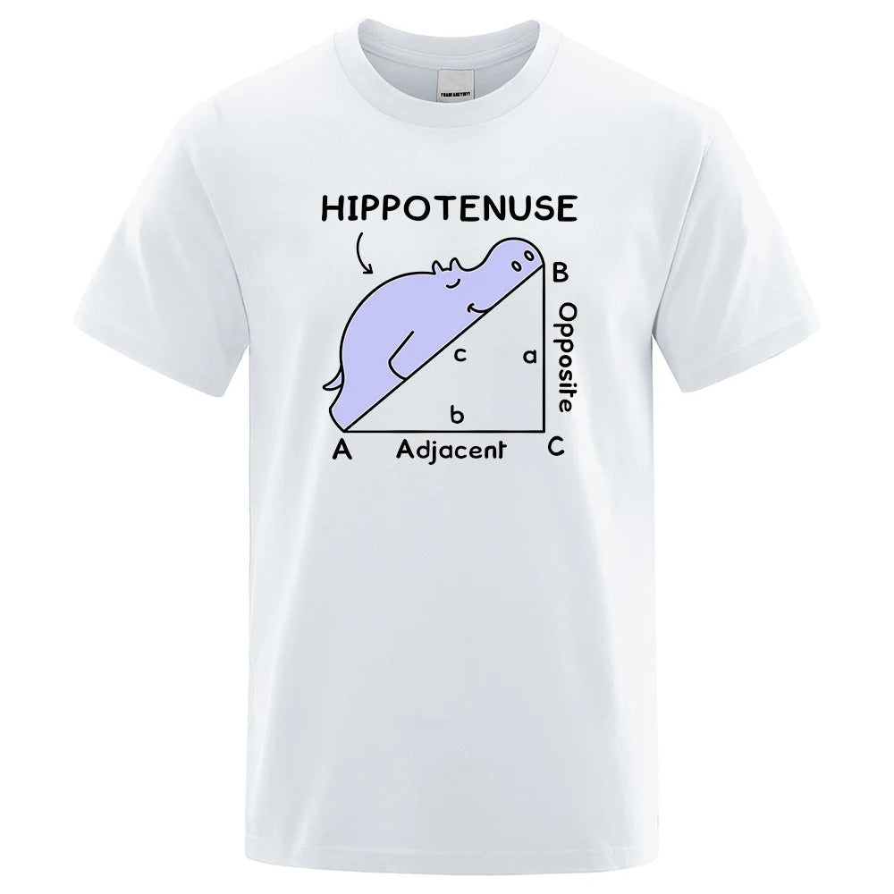 Hippotenuse Opposite Adjacent Funny Printed Men Women T Sh