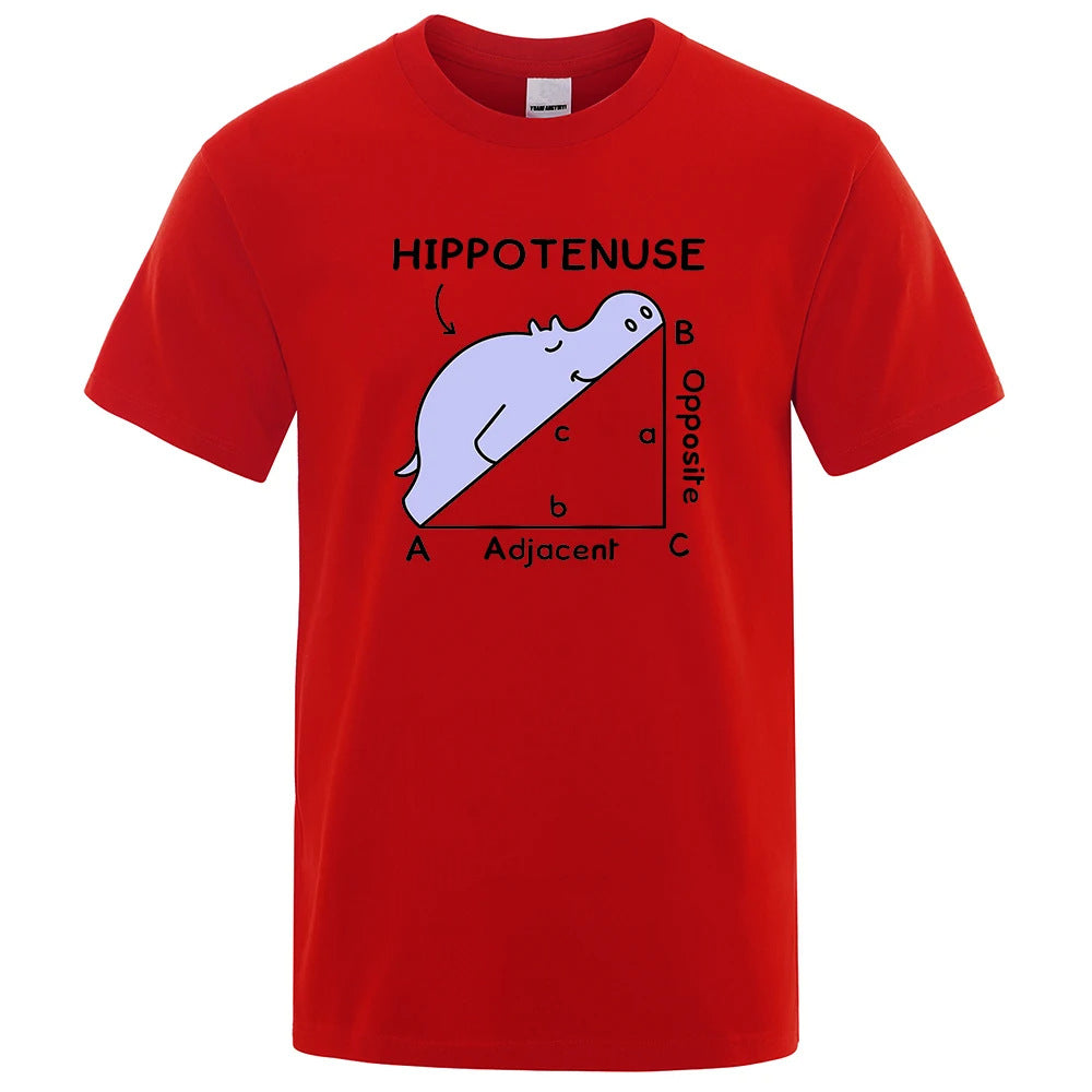 Hippotenuse Opposite Adjacent Funny Printed Men Women T Sh