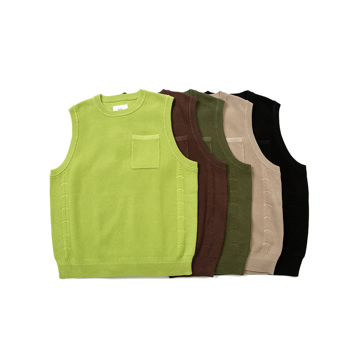 Men & Women Trendy Retro Five-color Sweater Vest Simple